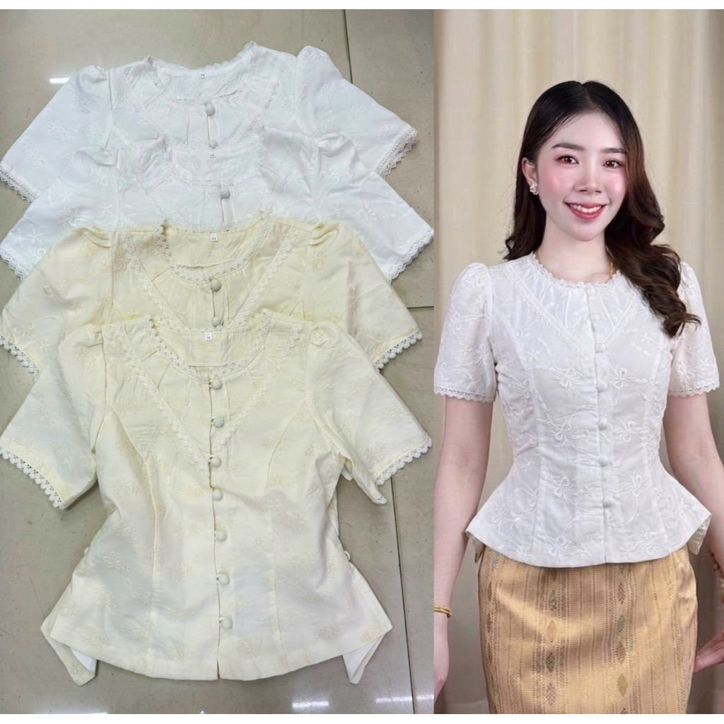 เสื้อผ้าฝ้าย มีพร้อมส่งน่า(ได้แต่เสื้อ)