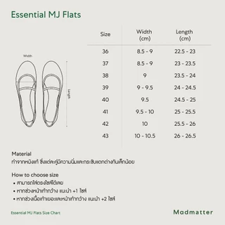 Madmatter - Essential MJ Flats Petite Mesh รองเท้าแมรี่เจนตะข่ายเล็ก