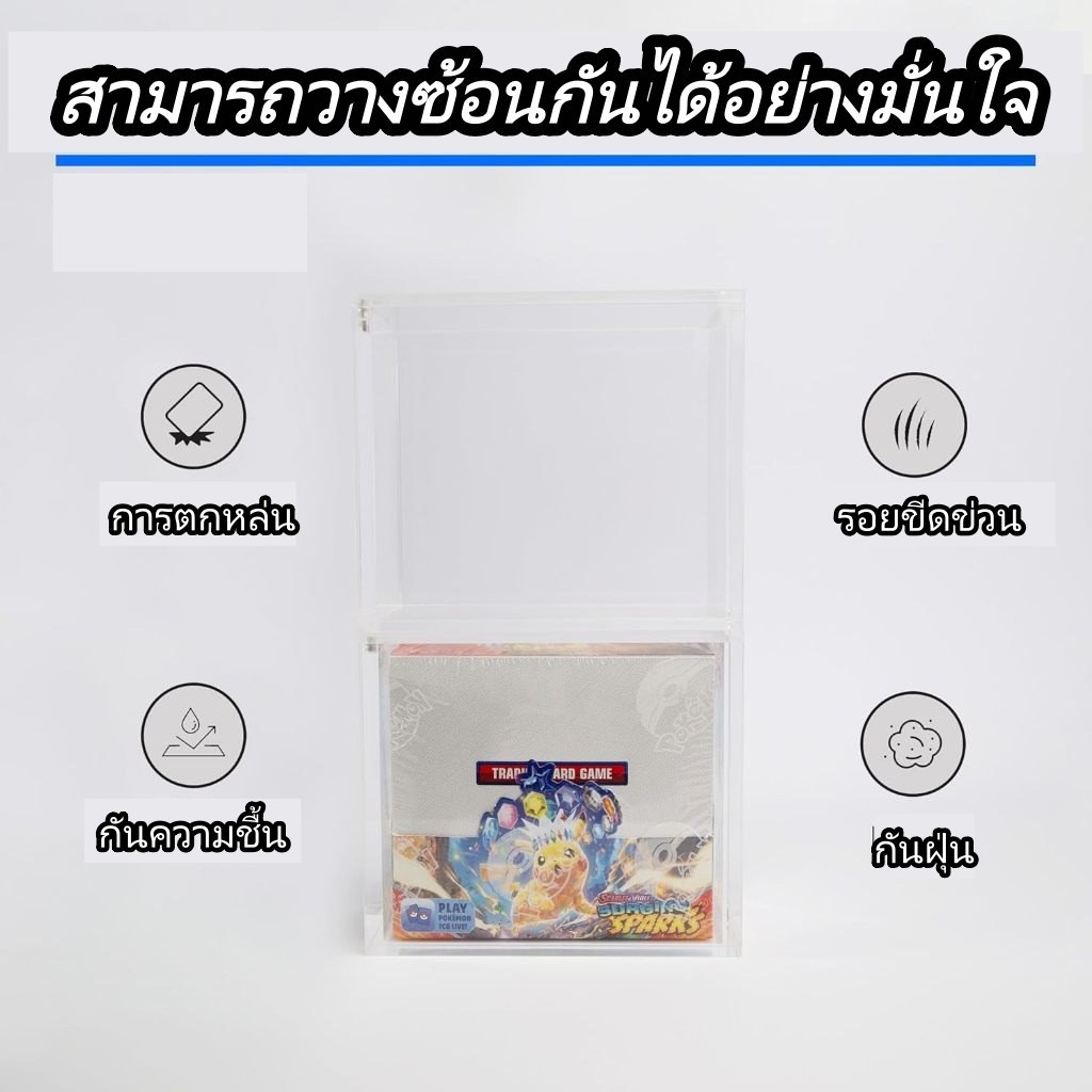 กล่องการ์ดเกมอะคริลิคแม่เหล็ก 5mm กันUV Acrylic Magnetic รูปที่ 2