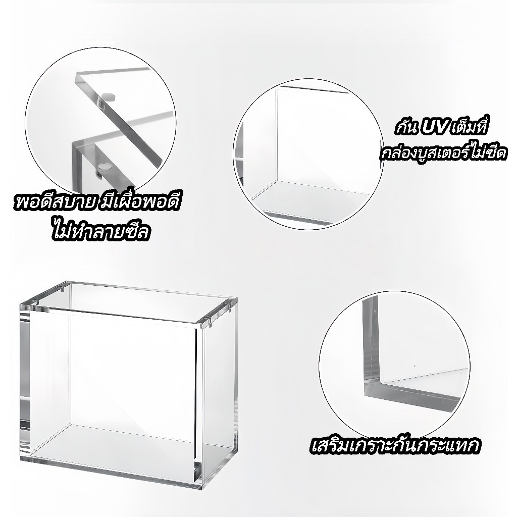 กล่องการ์ดเกมอะคริลิคแม่เหล็ก 5mm กันUV Acrylic Magnetic รูปที่ 3