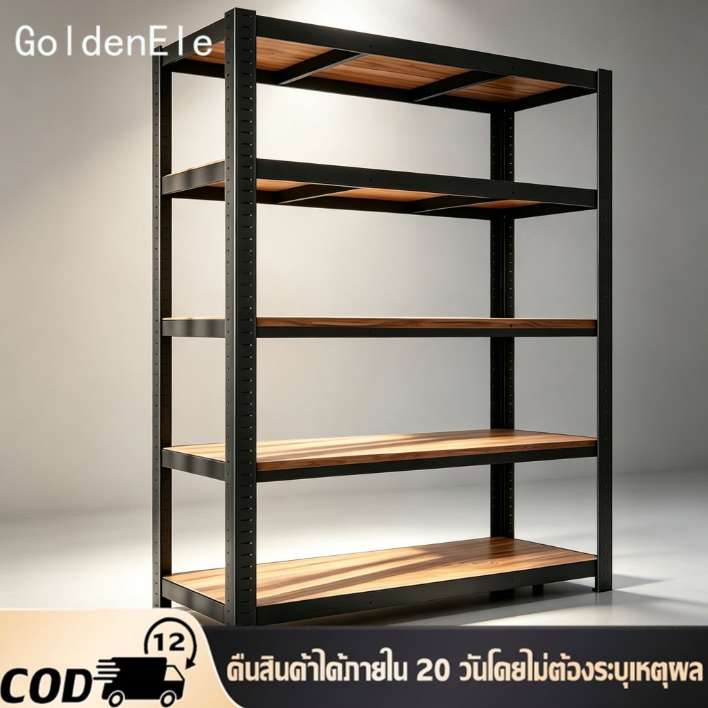 GDE ชั้นวางของ ชั้นเหล็กวางสินค้า แข็งแรง ทนทาน ชั้นเก็บอุปกรณ์ ชั้นวางของครัคม่เป็นสนิม กันน้ำท shelf 3/4/5/6ชั้น