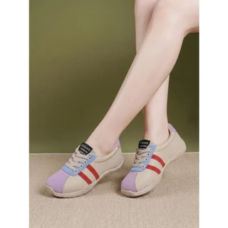 (ส่งด่วน❗️) QXICO รุ่น FQ234 รองเท้าผ้าใบ งานหนัง pu นิ่ม ใส่สบาย งานดีมาก