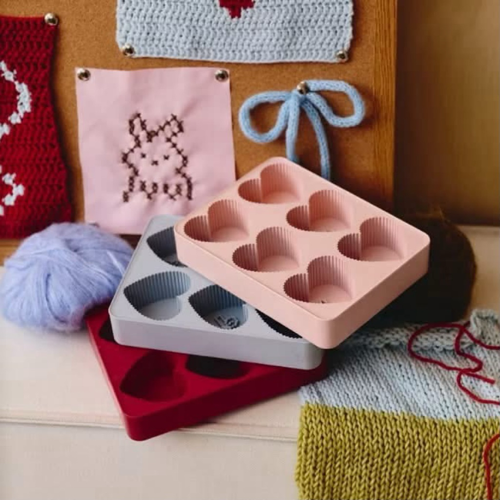 ใช้โค๊ดลดได้‼️ hako Silicone Ice Tray :ถาดน้ำแข็งซิลิโคนรูปหัวใจ+ฝา[ Food Grade ] Chawan Everest