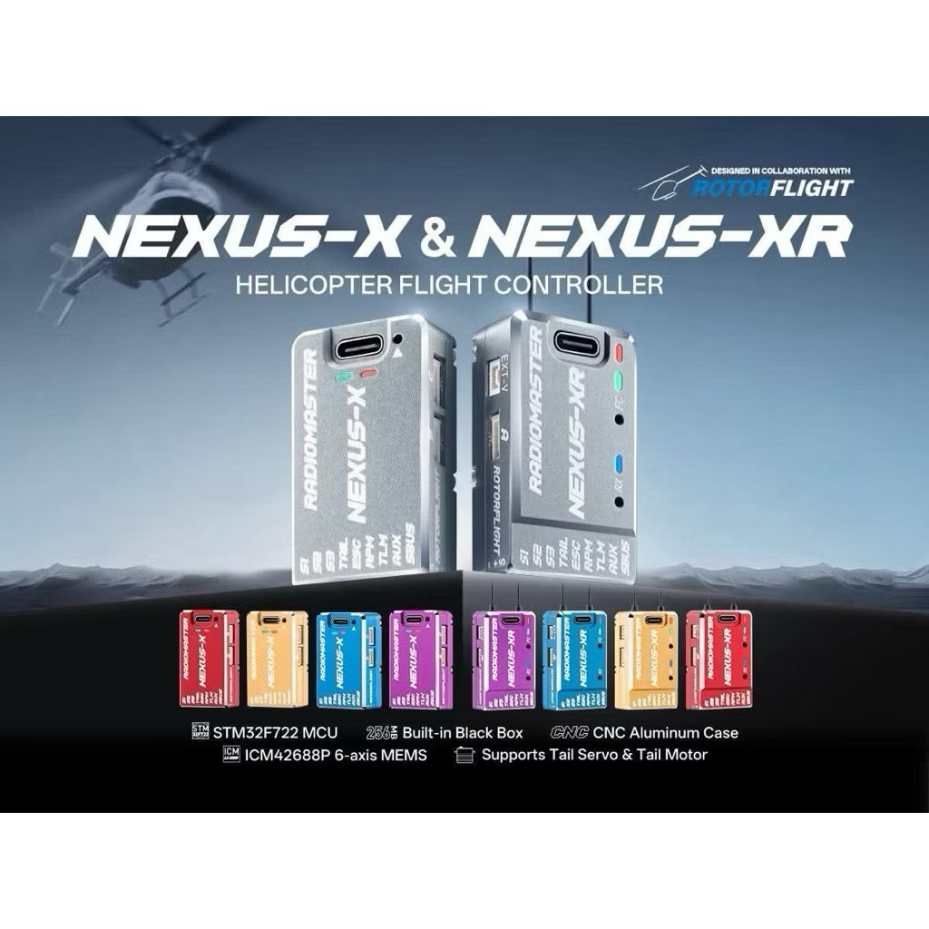 🇹🇭RadioMaster [Pre-order] NEXUS-XR Helicopter Flight Controller Integrated 2.4GHz ExpressLRS Receive