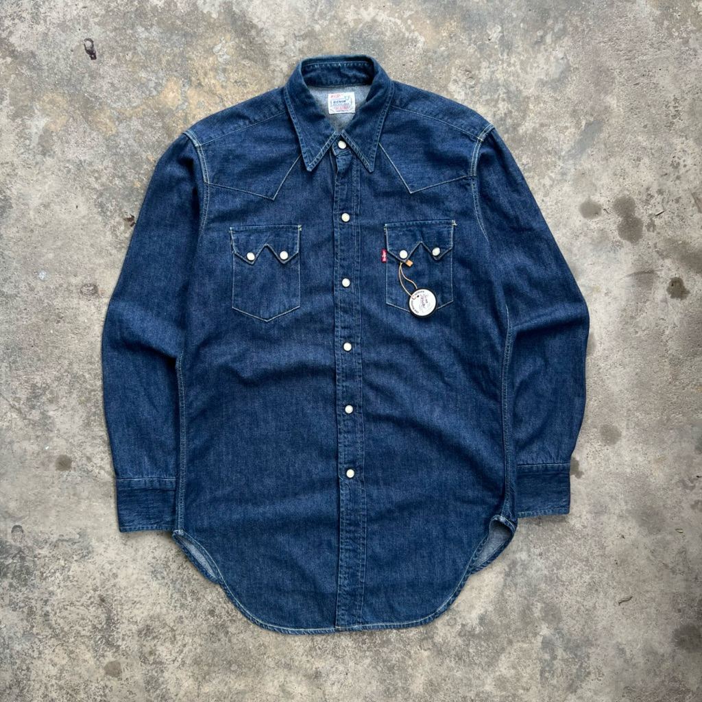Levi‘s Vintage Clothing (LVC) 1955 ( BIG E )Sawtooth Western Shirt made in USA 🇺🇸
