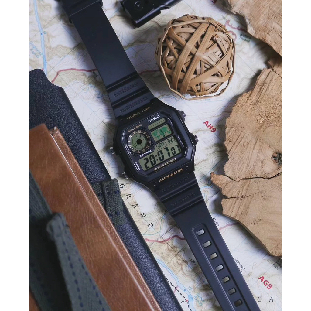 CASIO DIGITAL AE-1200WH-1B, AE-1200WH, AE-1200, AE-1200WH-1BVDF