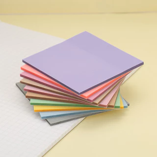 <พร้อมส่ง> โน๊ตกาวใส PET สีพื้น V.2 | 25 สี/ 50แผ่น | Transparent Sticky Note กันน้ำ โน๊ตพลาสติก เครื่องเขียน โพอิท
