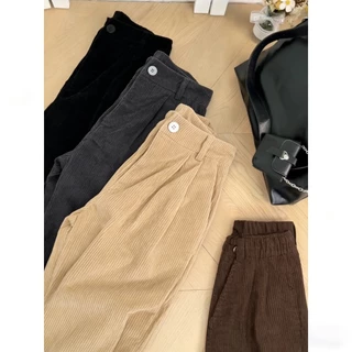 กางเกงขายาว ขาตรง เอวสูง ทรงหลวม สไตล์เกาหลี สําหรับผู้หญิง S-XXL