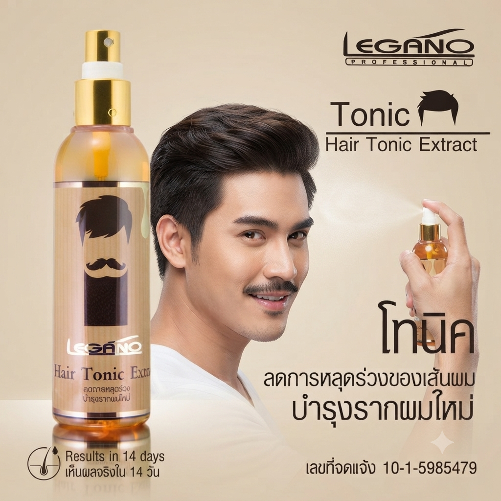Legano Hair Tonic Extra : ลีกาโน่ แฮร์โทนิค เอ็กซ์ตร้า ขนาด 120 มล.