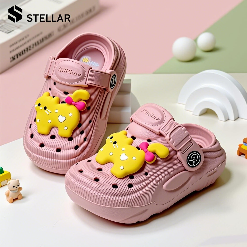 STELLARรองเท้ามีเสียง รองเท้าแตะหัดเดิน แบบรัดส้น ฤดูร้อน รองเท้ารัดส้นทารก รัดส้นเด็ก สวมใส่สบาย