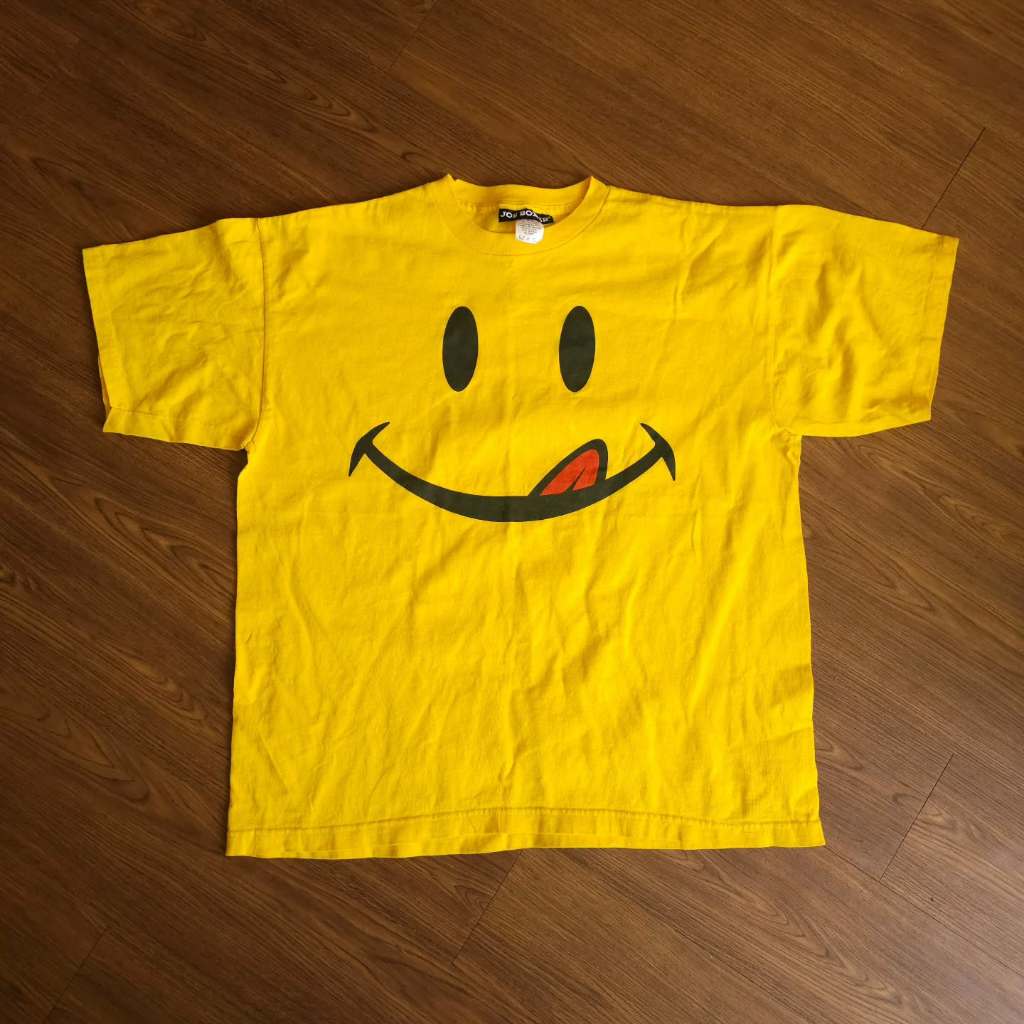 Vintage Joe Boxer 1990's Smiley T Shirt Made in USA มือสอง​ สภาพ​ดี​