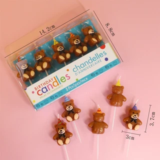 เทียนวันเกิด รวมเทียนวันเกิดรูปหมี หลายแบบพร้อมส่ง