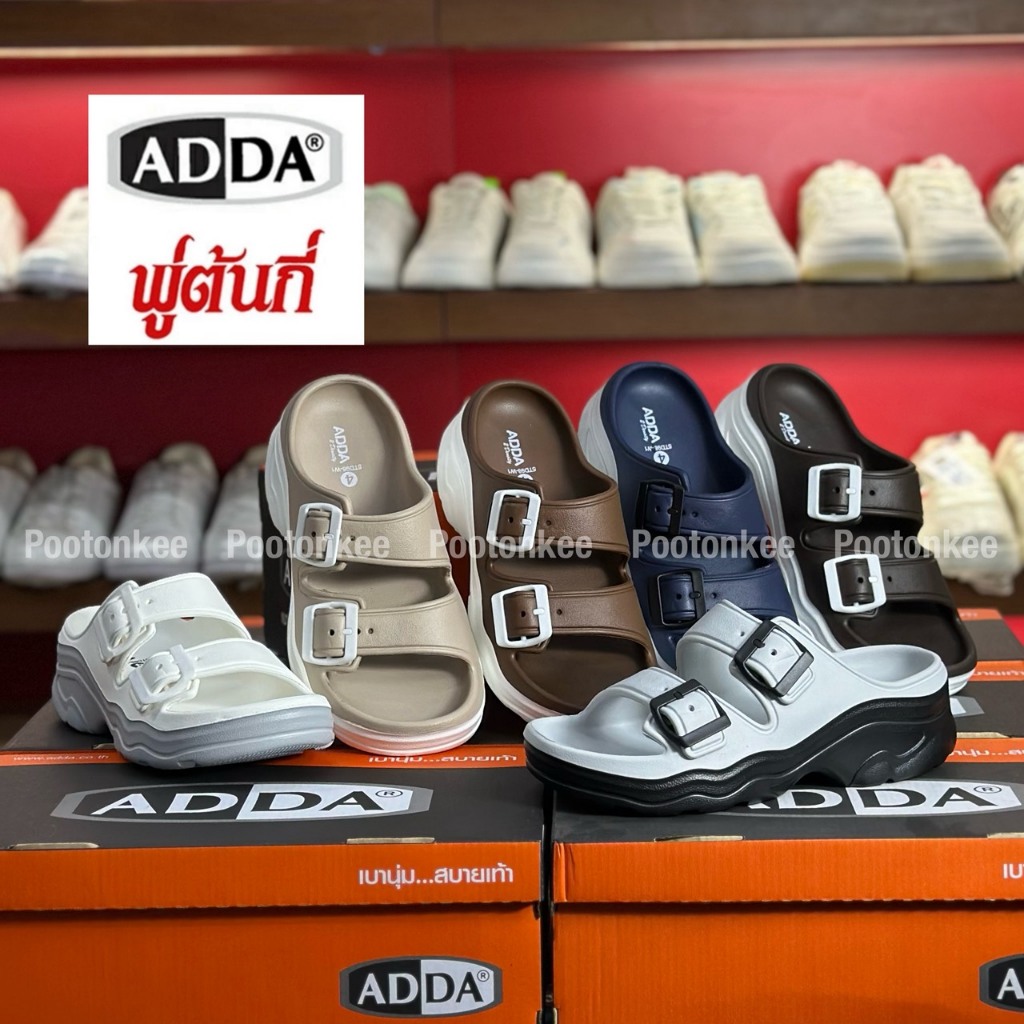 ADDA  รุ่น 5TD98-W1 รองเท้าแตะ รองเท้าลำลอง สำหรับผู้หญิง ไซส์ 4-7