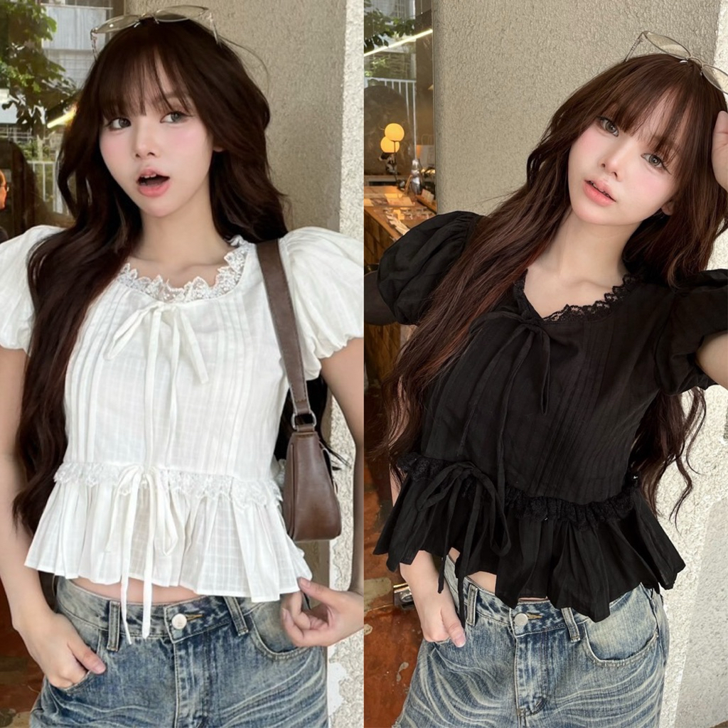 🌟Mamildya.shop🌟 เสื้อแขนตุ๊กตา/ Q2-5/NUSA-ตี1⚫