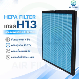 อัพเกรด 3in1 แผ่นกรองอากาศ PHILIPS AC1215/20 ไส้กรอง FY1410 / FY1413 HEPA H13 กรองฝุ่น PM2.5 กลิ่น เชื้อโรค