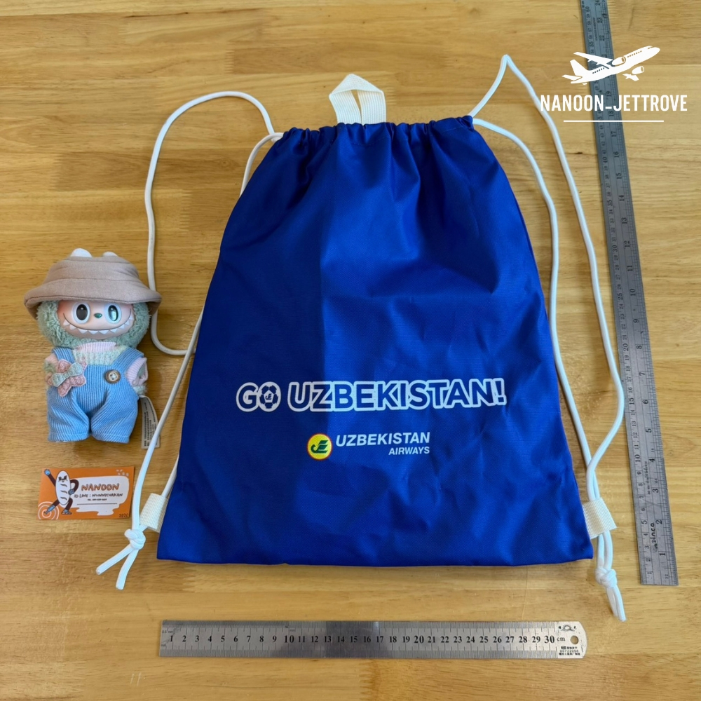 ✨NEW UZBEKISTAN AIRWAYS DRAWSTRING BACKPACK | AUTHENTIC