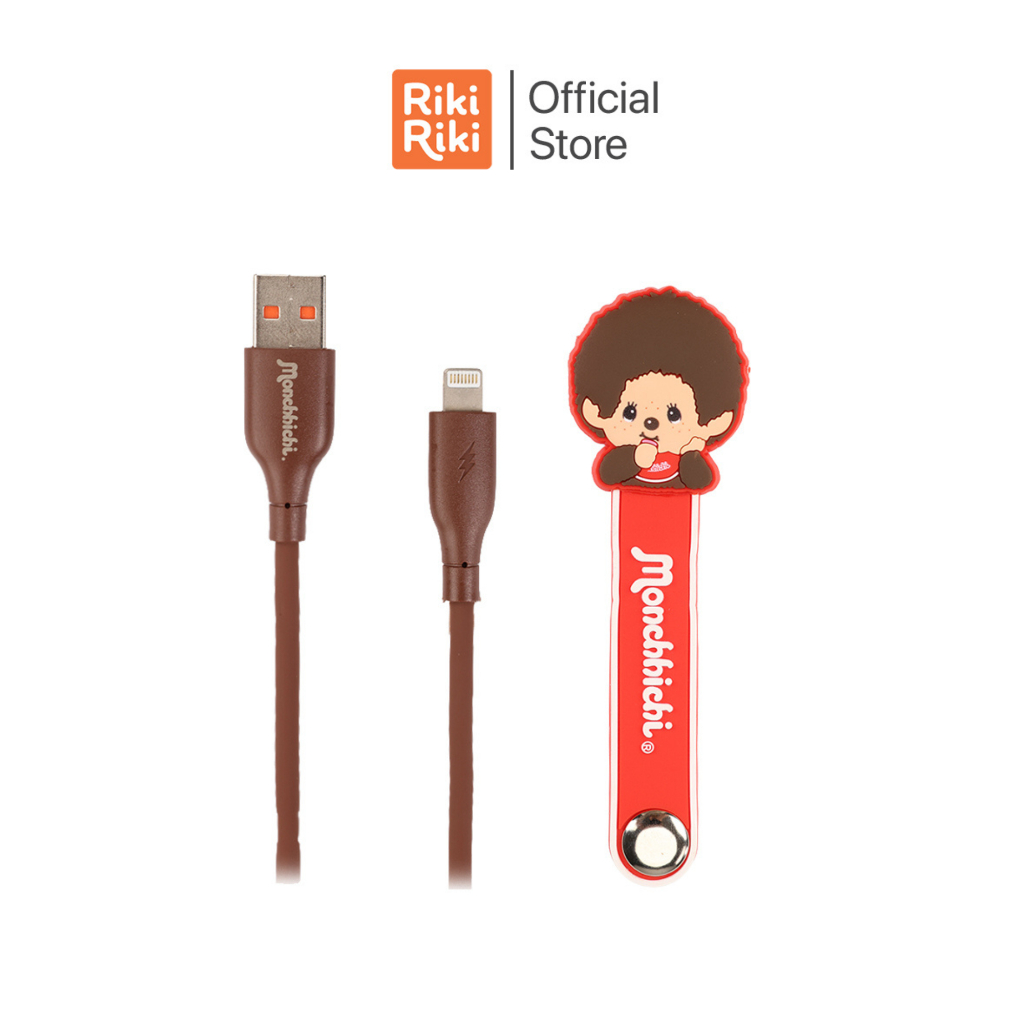 Rikiriki สายชาร์จ Amaze one Monchhichi Charger 60W ดีไซน์มอนชิชิสุดคิ้วท์ ชาร์จไว 3A