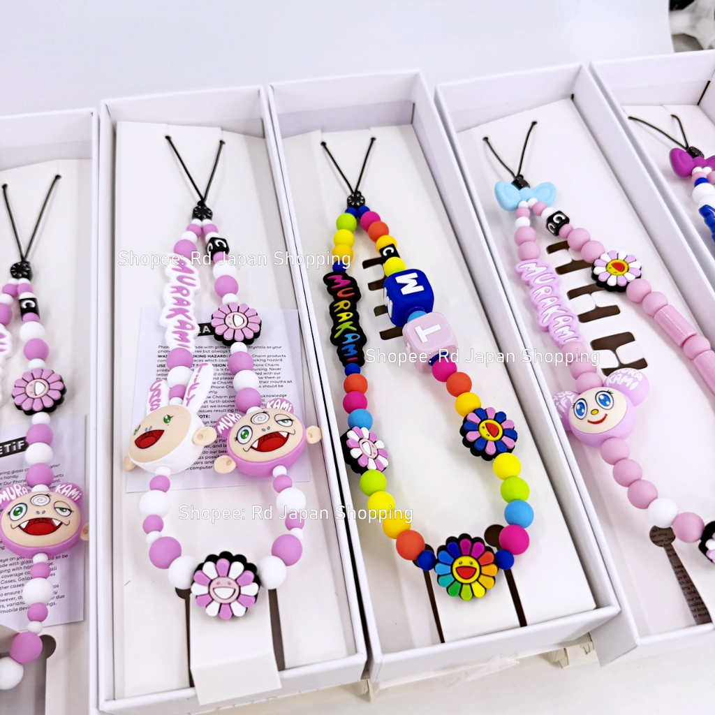 ของแท้ พร้อมส่ง ที่ไทย มี 2 แบบ ห้อยโทรศัพท์ Kiki KaiKai Dob มุราคามิ มือถือ ตกแต่งโทรศัพท์ เคส ไอโฟน