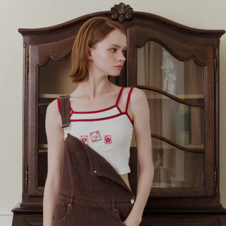 Nineties Design : Letter Tank Top เสื้อสายเดี่ยว สุดน่ารัก รุ่น Penne