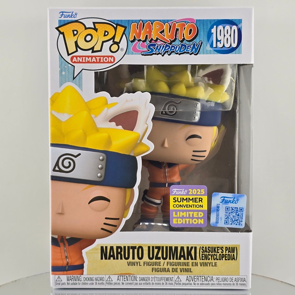 Funko Pop! Naruto - Naruto Uzumaki (Sasuke’s Paw Encyclopedia) 2025SDCC #1980