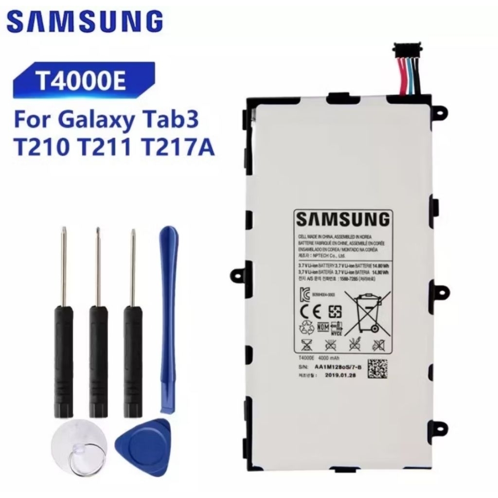 แบตเตอรี่ Samsung Galaxy Tab3 7.0 T217a T210 T211 T2105ของแท้แท็บเล็ตแบตเตอรี่T4000E T4000U/C 4000MA