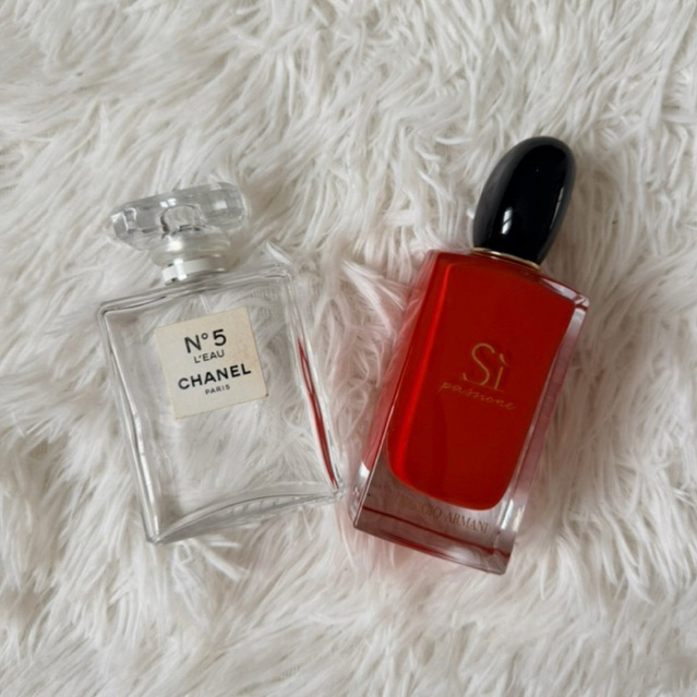 Chanel , Amani ขวดน้ำหอมเปล่าของแท้100% ทั้งคู่ค่ะ ส่งต่อทั้ง2ขวด 100 บาทค่ะ