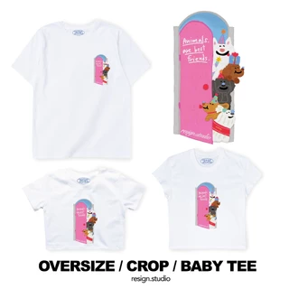 resign studio - Oversize/Crop/Babytee ลาย Party Parade