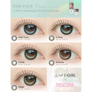 พร้อมส่ง 💫 เลนส์ล้อครายวัน🔒 I-SHA ONE PICK DEAR ONE (I-GIRL) คอนแทคเลนส์เกาหลี 1กล่อง5คู่ ไม่หมุนระหว่างวัน ตาหวานสุดๆ💖