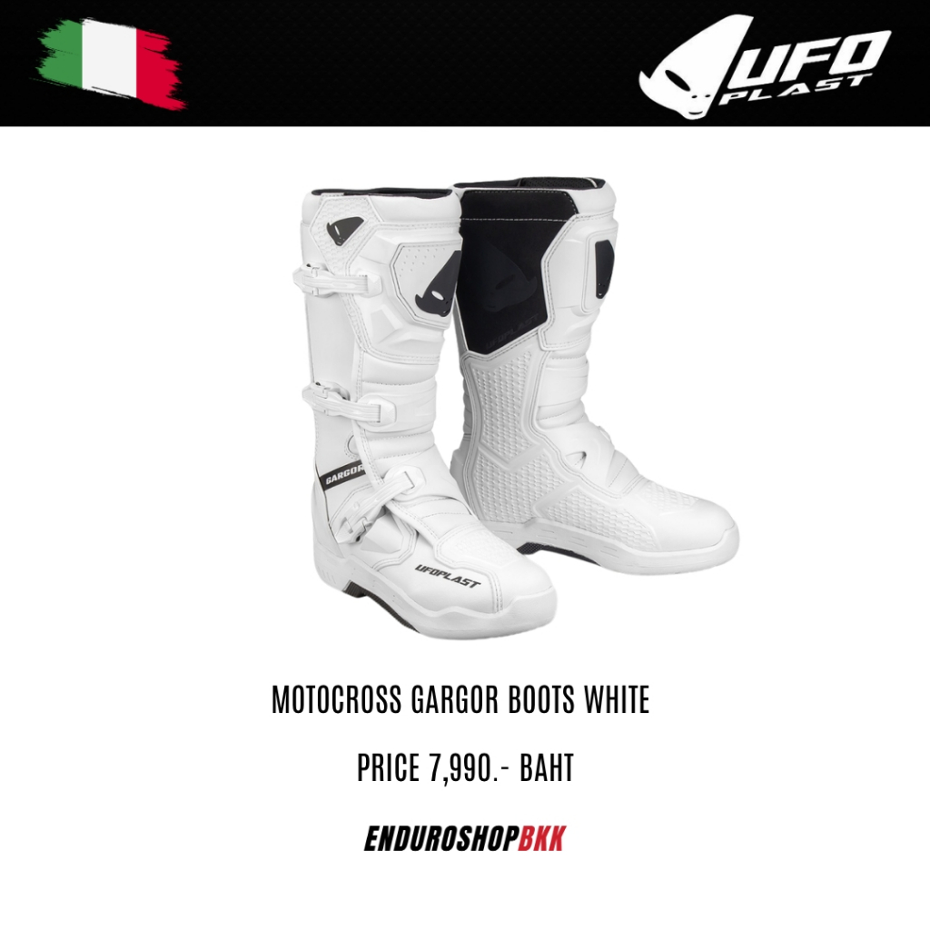 รองเท้าบูท UFO MOTOCROSS GARGOR BOOTS WHITE