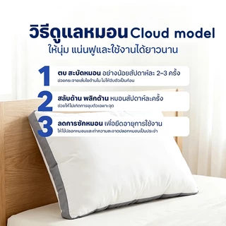 หมอนไมโครไฟเบอร์ รุ่น Microfiber Pillow สไตล์โรงแรม 5 ดาว ระบายอากาศได้ดี ขนาด 1800 กรัม 2600 กรัม 3100 กรัม