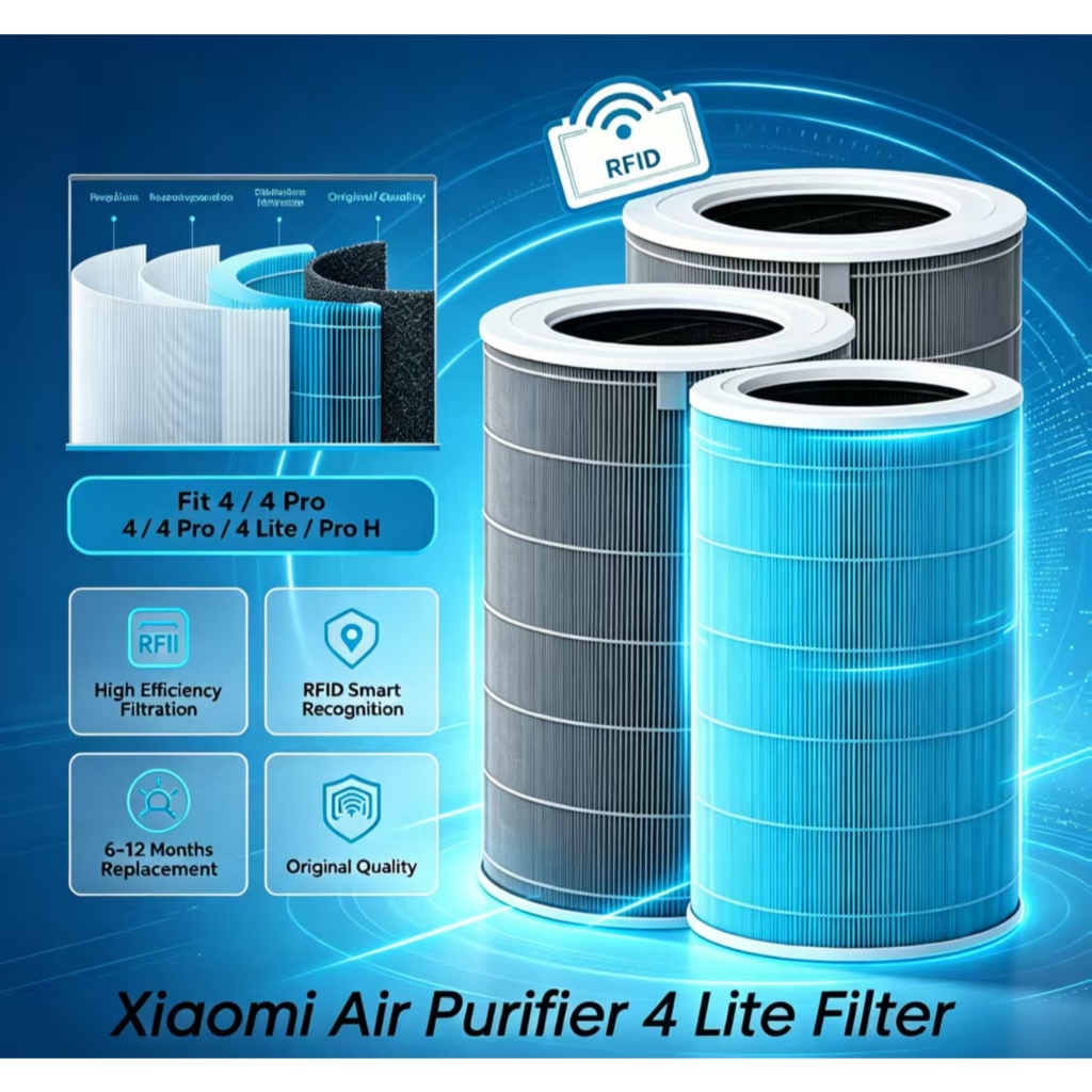 Air Purifier Filter HEPA ไส้กรองเครื่องฟอกรุ่นมาตรฐาน สำหรับ Xiaomi Mi Air Purifier 1 / 2 / 2S / 2H 