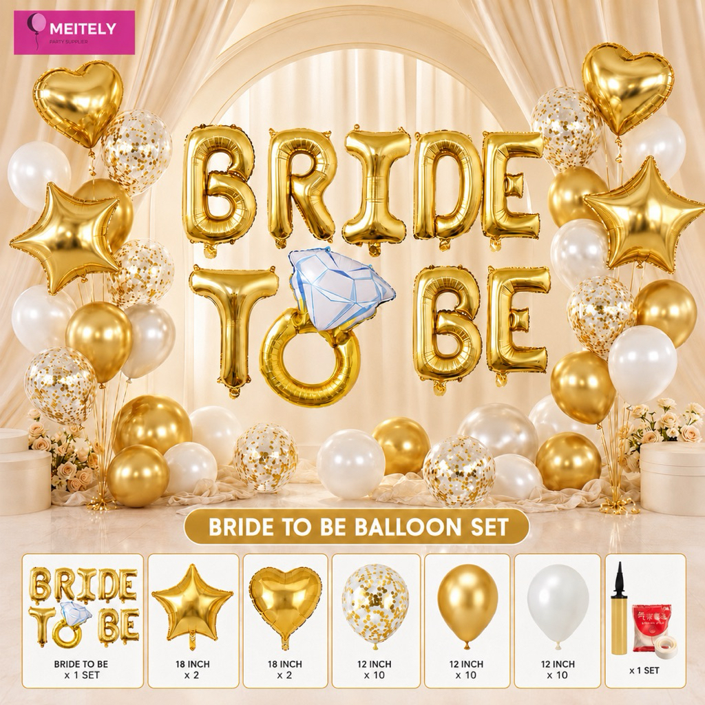 (ส่งด่วน!) set ปาร์ตี้สละโสด BRIDE TO BE ลูกโป่งปาร์ตี้ งานสละโสด ไม่โสดแล้วนะ! ลูกโป่งตกแต่ง ลูกโป่ง balloons