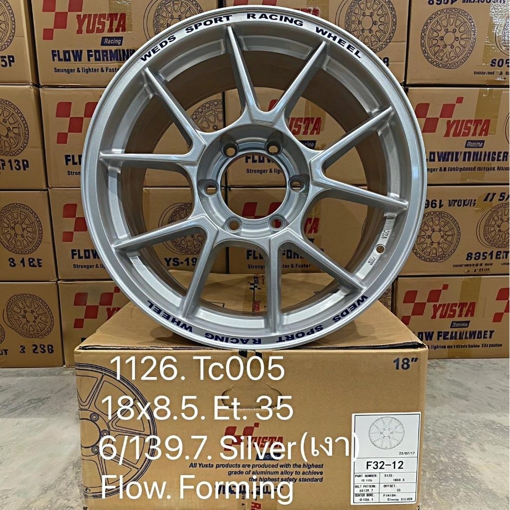 ล้อแม็กซ์  TC005 ขอบ18 6รู139.7กว้าง 8.5นิ้ว ET35รถกระบะ 6รู ล้อแม็กซ์เบา FLOW FROMING คุณภาพทนทานแข