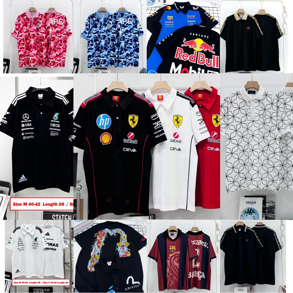 เสื้อโปโลแขนนสั้นงานพรีเมี่ยมผ้าหนาทรงสวย