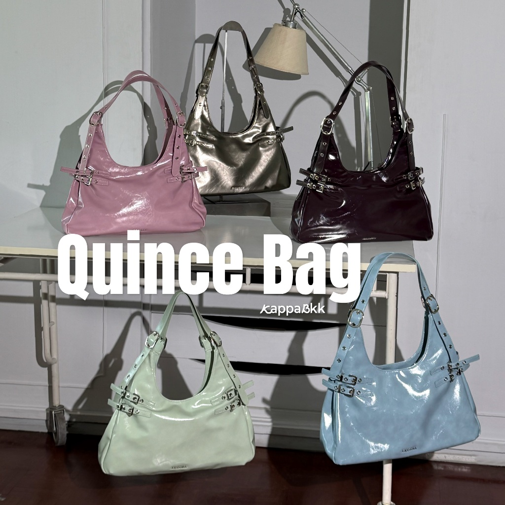 New Arrivals✨ KAPPABKK Quince Bag กระเป๋าสะพายไหล่ ดีเทลเข็มขัด สตรีทชิค ไอเทมสายแฟต้องมี