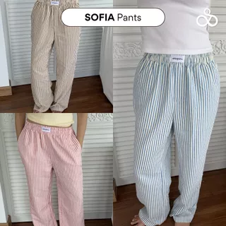 Sistersfabric - Sofia pants กางเกงเอวยางยืดลายทาง