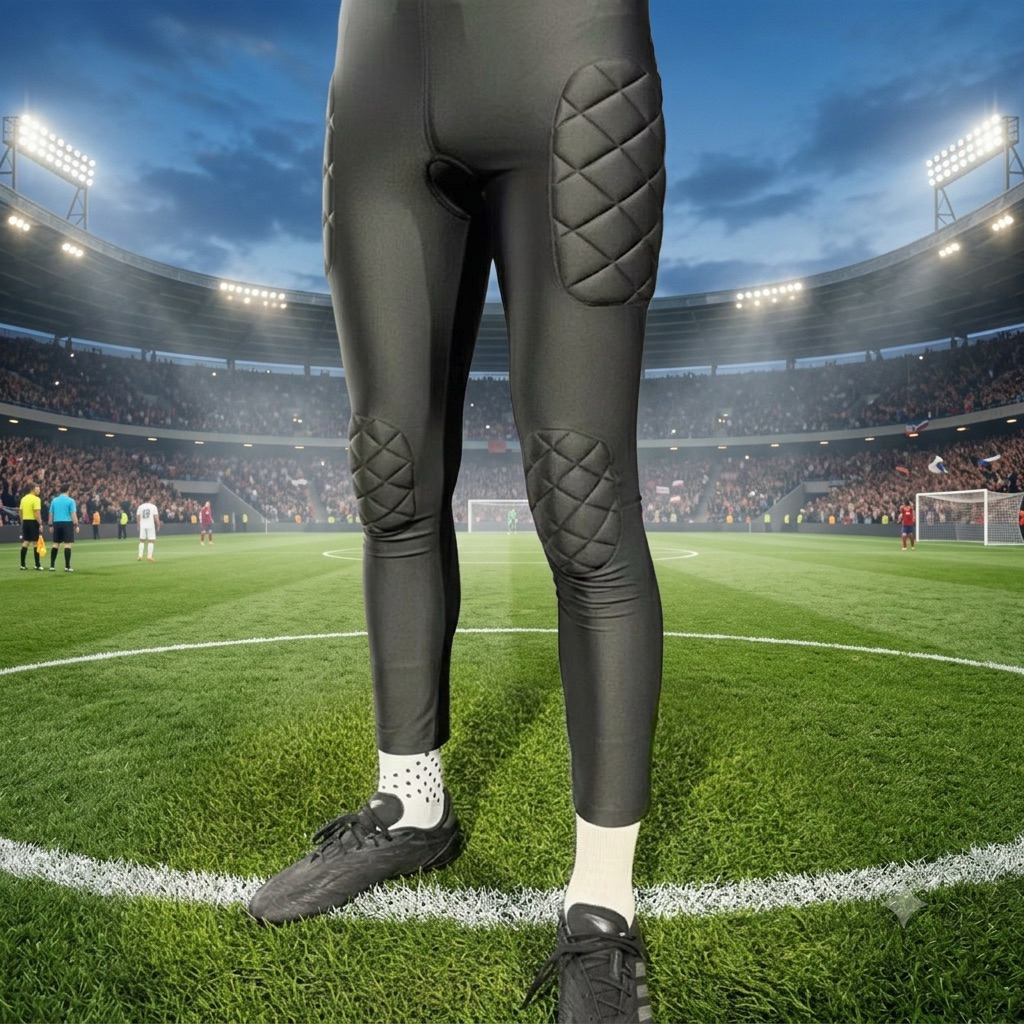 KKEEPER PRO LONG FIT 4/5 กางเกงผู้รักษาประตูรัดกล้ามเนื้อ มีฟองน้ำ