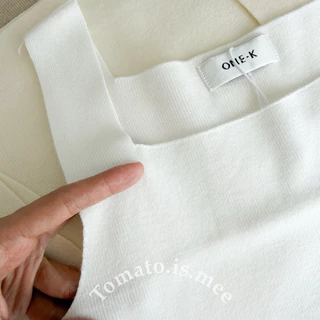 เสื้อกล้ามไหมพรมแขนกุด เสื้อกล้ามทรงคอเหลี่ยม โทนสีมินิมอล เนื้อผ้านิ่ม พร้อมส่ง 9 สี !!! (Y667/ 101710)