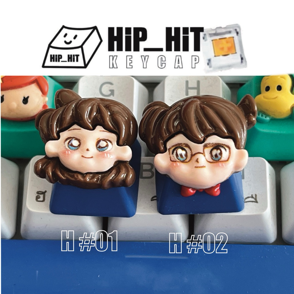 KEYCAP คีย์แคป ลาย รัน&โคนัน นักสืบ ตกแต่งคีย์บอร์ด