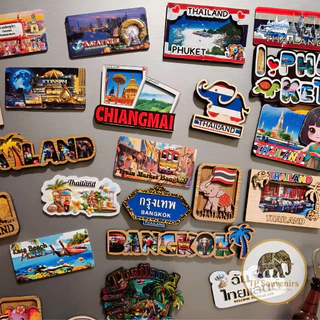 Thailand Souvenir Fridge Magnet แม่เหล็กติดตู้เย็น ของฝากประเทศไทย Bangkok Phuket Pattaya Elephant Tuk Tuk Thai Gift