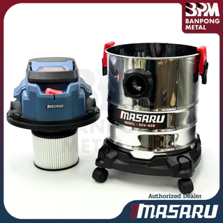 MASARU เครื่องดูดฝุ่น ไร้สาย 20V 25L 200W แบบล้อลาก ถังสแตนเลส รุ่น SCV-820N (เครื่องเปล่า)