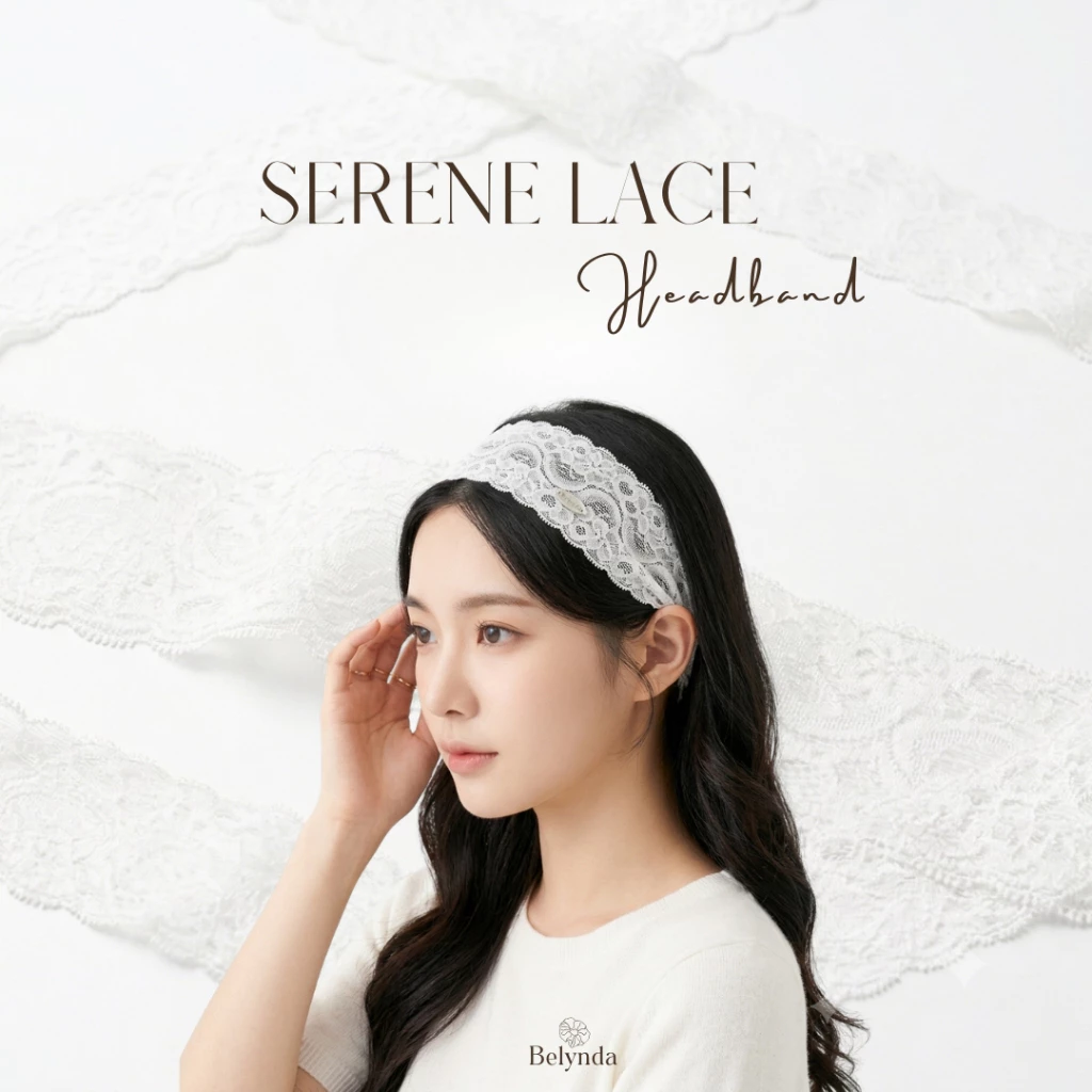 Belynda ♥ Headband ♥ Serene Lace ผ้าคาดผมลูกไม้สีขาวสไตล์คุณหนู เรียบหรู ดูแพง