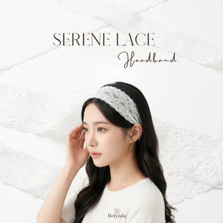 Belynda ♥ Headband ♥ Serene Lace ผ้าคาดผมลูกไม้สีขาวสไตล์คุณหนู เรียบหรู ดูแพง