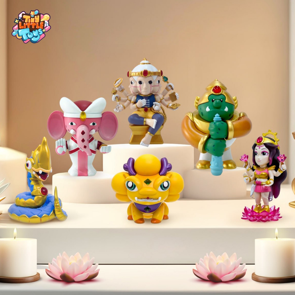 องค์เทพเสริมดวง สายมู Tiny Little Toys DEVA Art Toy สายมู พระพิฆเนศ พระพรหม ท้าวเวสสุวรรณ พระแม่ลักษ