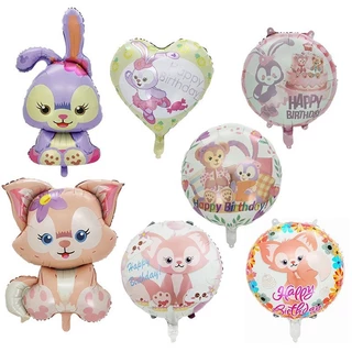 (สินค้าพร้อมส่งจากไทย) ลูกโป่งฟอยล์ ลูกโป่งการ์ตูน ตุ๊กตา Duffy and friend Lina bell stella lou กระต่าย Disney