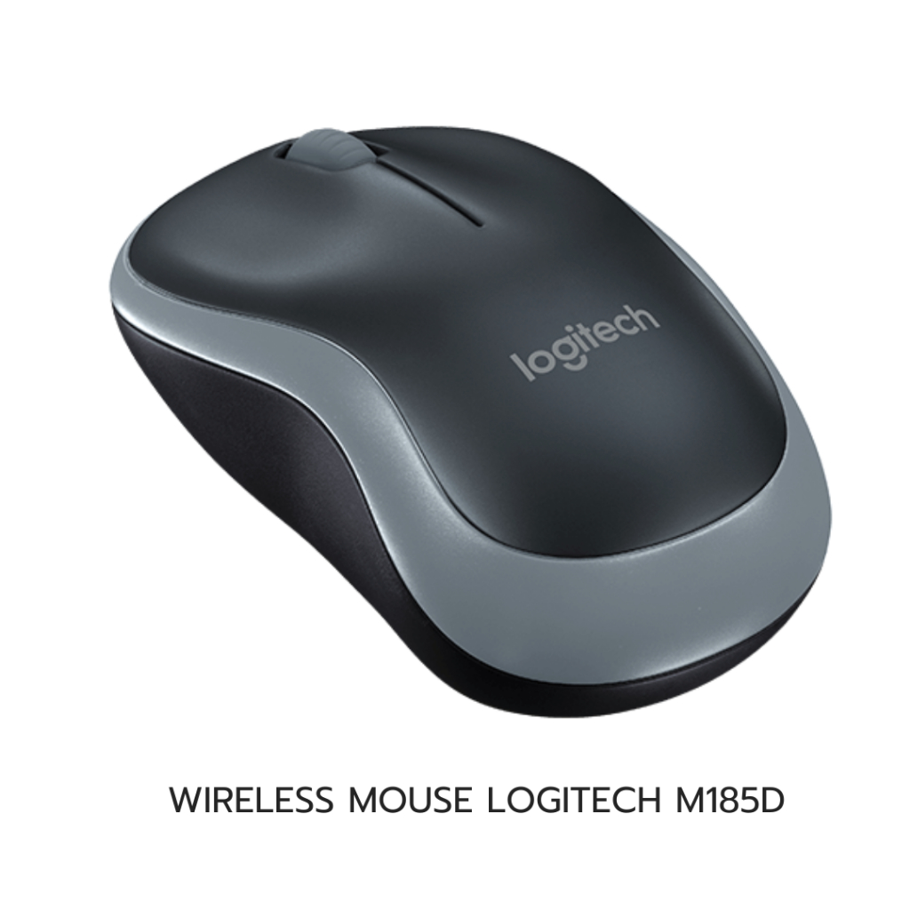 WIRELESS MOUSE LOGITECH M185 BLACK/GREY