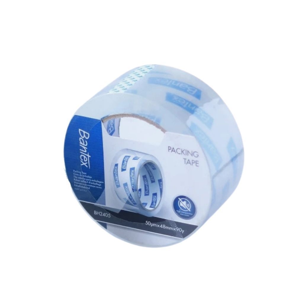 Bantex เทปกาว เทปใสติดสิ่งของ ยาว 50 / 90 หลา กาวเหนียว ติดทน ติดพัสดุ  Packing Tape
