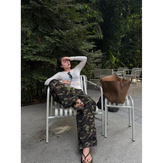 CAMODENIM JEANS ยีนส์ลายทหารขายาว jeansbypat