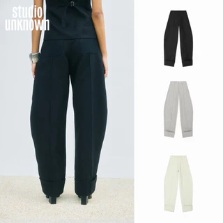 STUDIO UNKNOWN - Dean Balloon Linen Trousers กางเกงผ้าลินินทรงบอลลูน