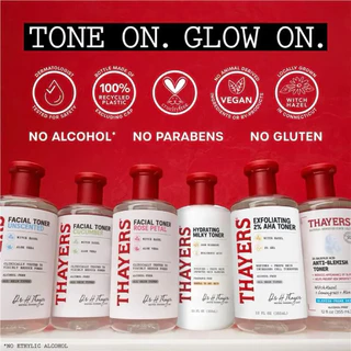 🔥แพคเกจใหม่ ของแท้💯 Thayers Facial Toner โทนเนอร์เช็ดหน้า ลดรูขุมขน เพิ่มความชุ่มชื้น ปราศจากแอลกอฮอล์ 355ml.